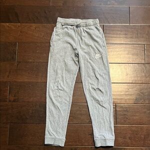 Nike Boy's Light Gray Joggers **see note about left knee